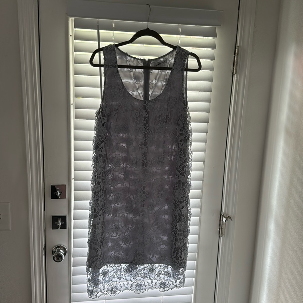 Blue lace dress
